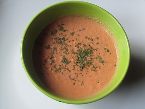 SOUPE FROIDE AU CONCOMBRE