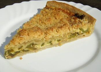 Tarte aux poivrons et crumble