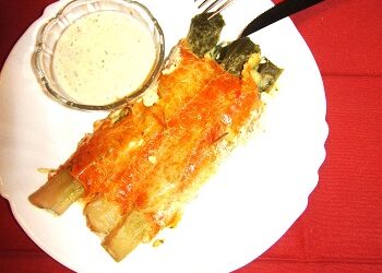 Roulés de poireaux aux 3 fromages