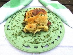 Petits paniers aux oignons blancs