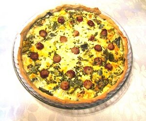 Tarte aux feuilles de poireaux