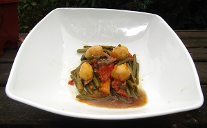 Cocotte de haricots verts