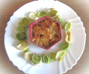 Crumble aux poireaux